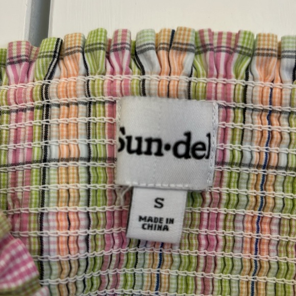 Aritzia SUN-DEH colourful gingham mini dress - Picture 3 of 3